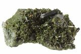 Epidote Crystal Cluster with Actinolite - Pakistan #91990-1